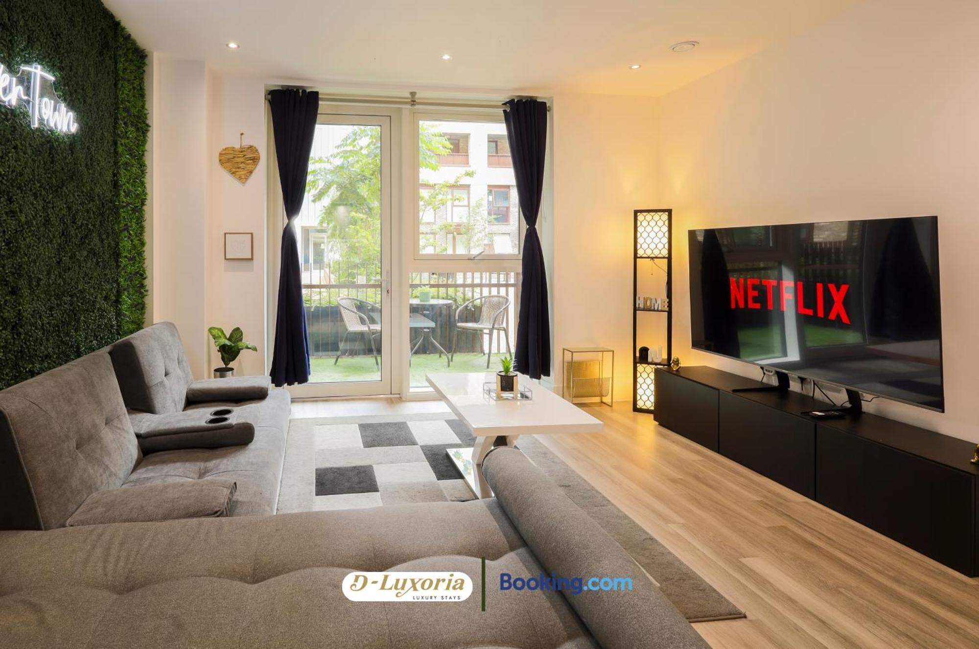 Appartamento Stylish 2br By Dluxoria Short Lets & Serviced Greater With Pet Friendly, Free Wifi & Free Parking *