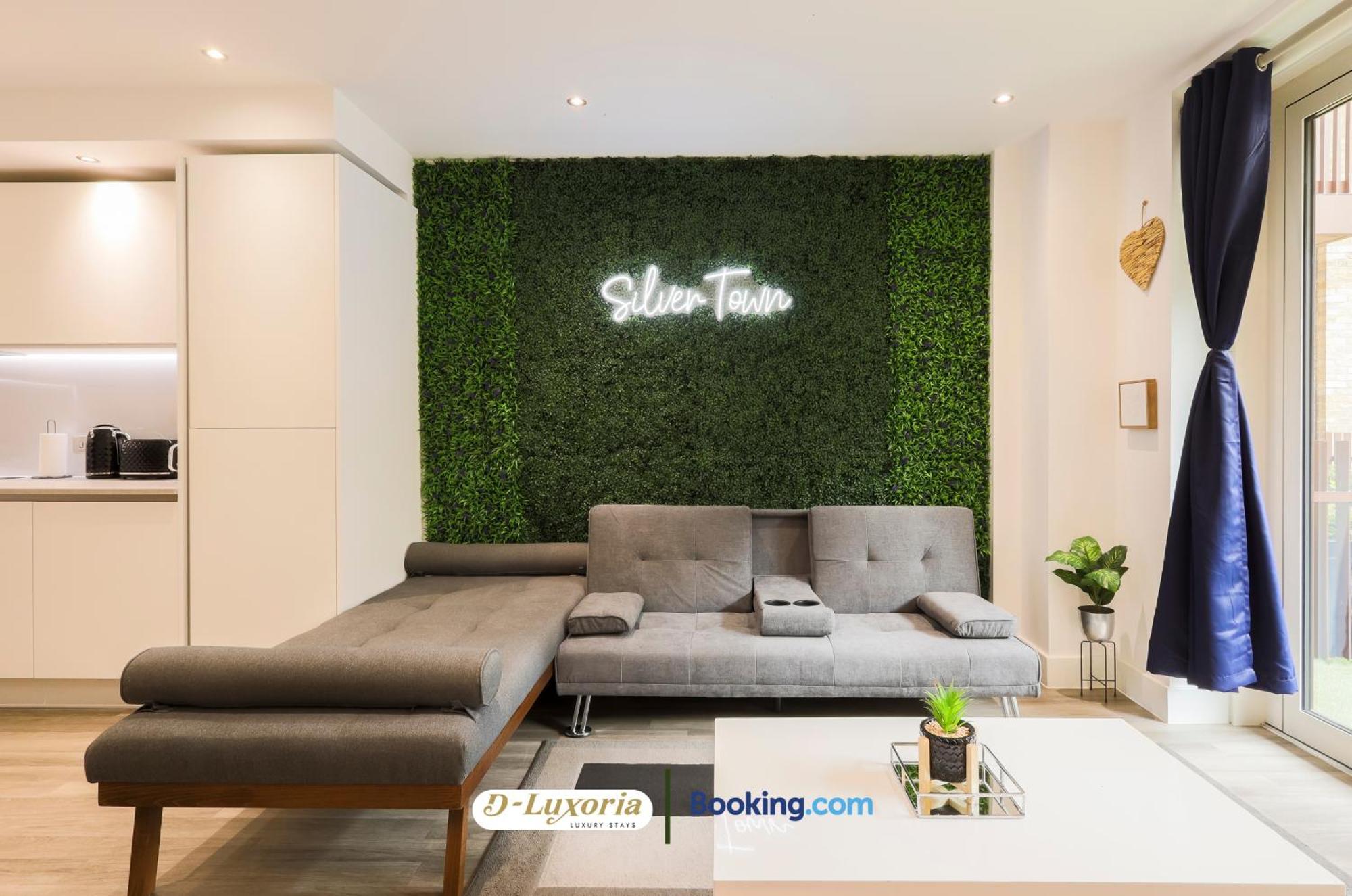 Stylish 2br By Dluxoria Short Lets & Serviced Greater With Pet Friendly, Free Wifi & Free Parking Londra
