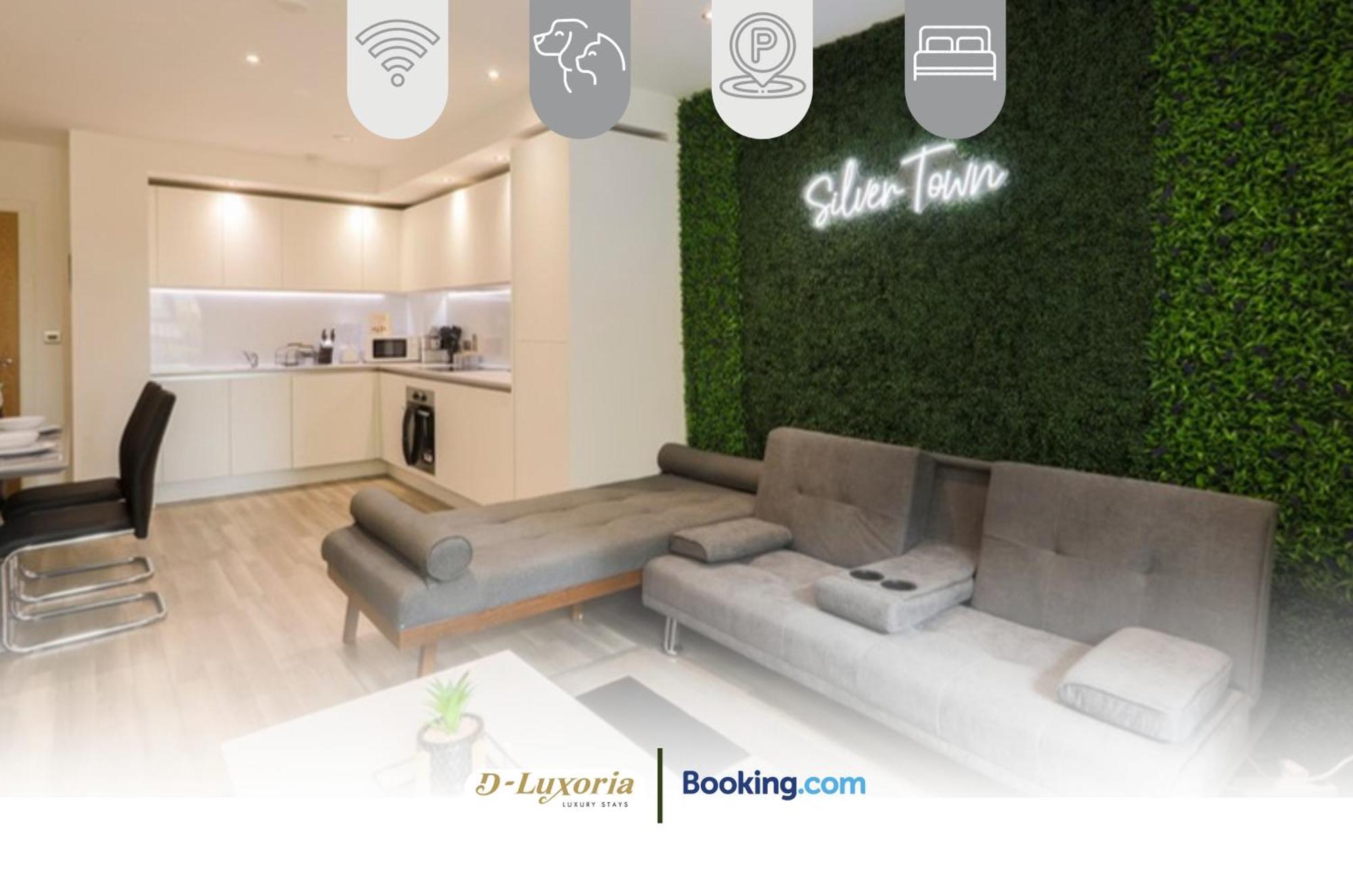 Stylish 2br By Dluxoria Short Lets & Serviced Greater With Pet Friendly, Free Wifi & Free Parking * Londra